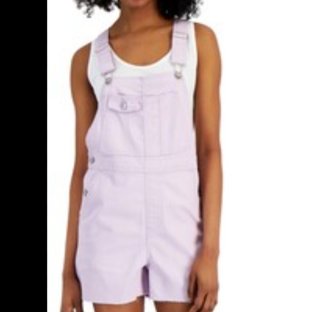 Tinsel town lilac Short Overalls 2x Nwt